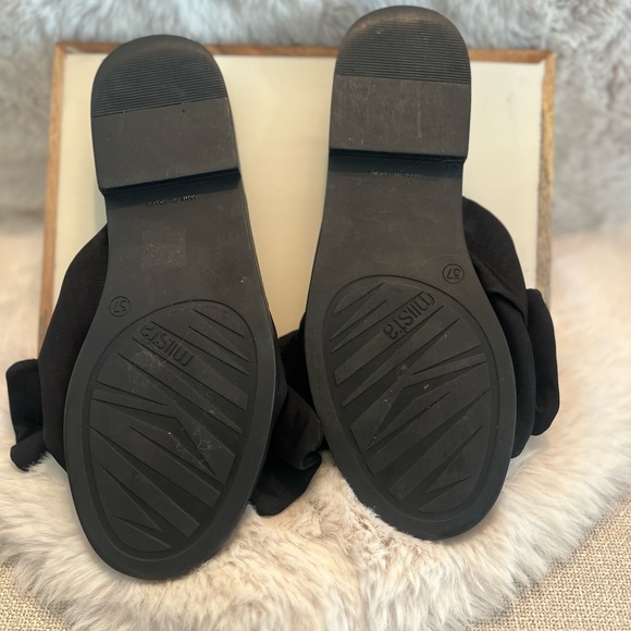 Miista London Valerie Bow Sandals in Black - Picture 2 of 3